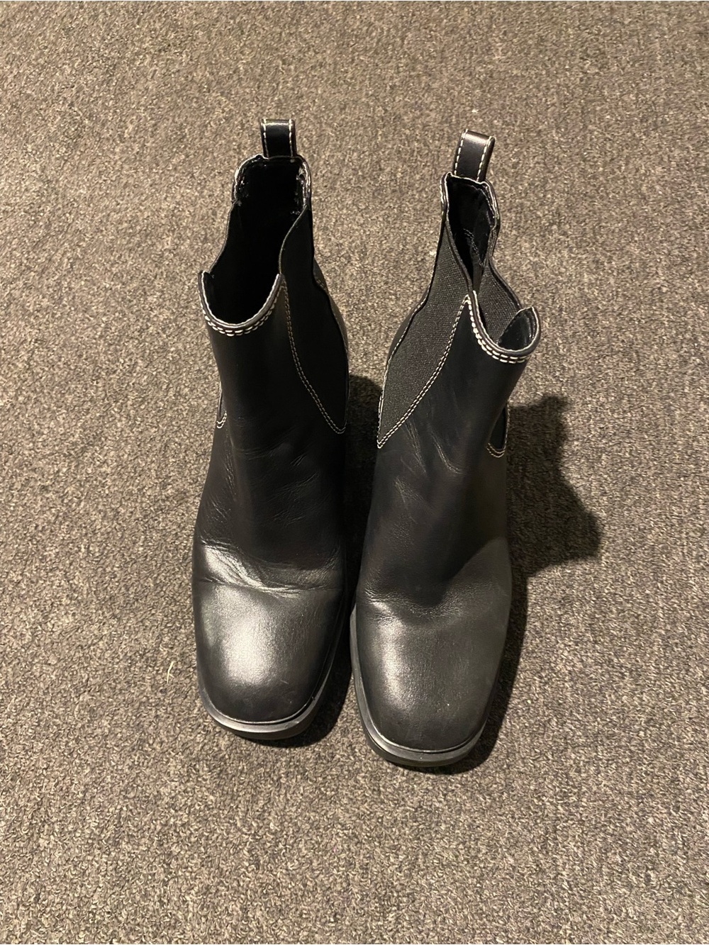 Michael Kors Black Leather Chelsea Ankle Boots